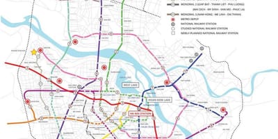 Карта на ханој метро