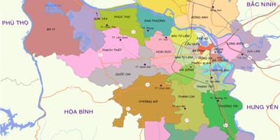 Карта на ханој област